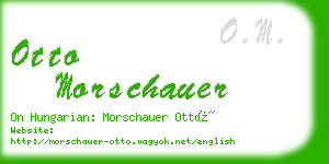 otto morschauer business card